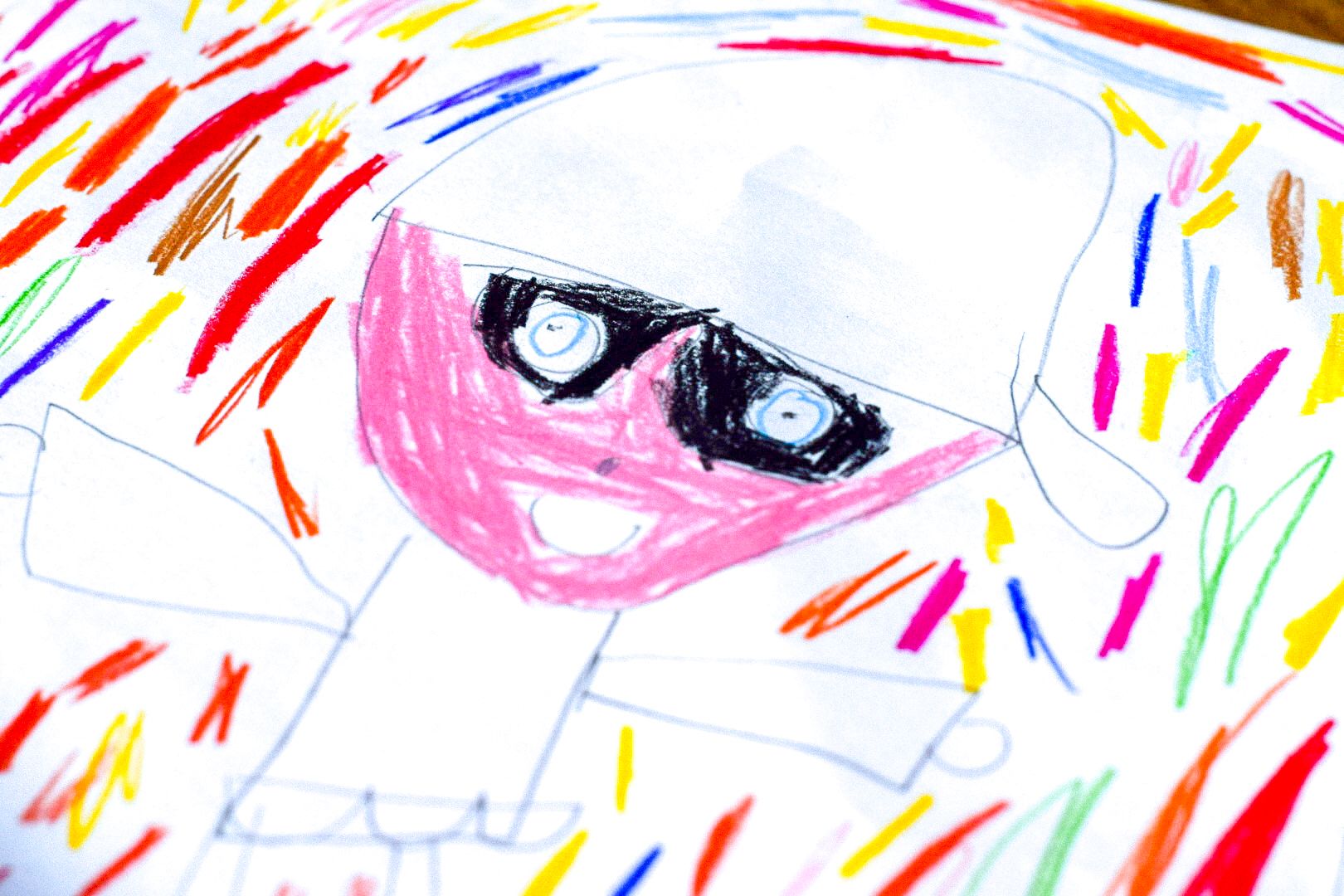 Esplosione di colori. Il carnevale secondo la piccola Rita.